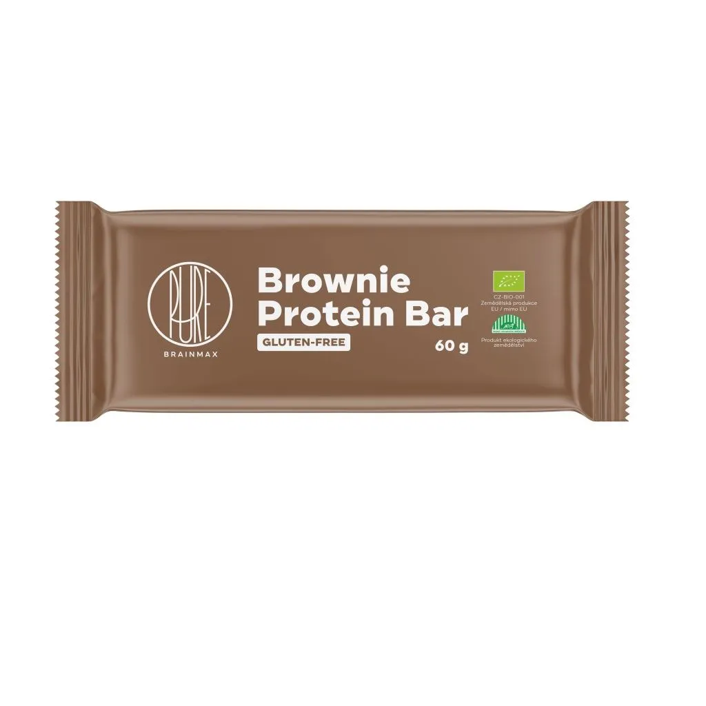 BrainMax Pure Proteinová tyčinka Brownie BIO 60 g