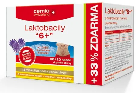 Cemio Laktobacily 6+ cps.60+20