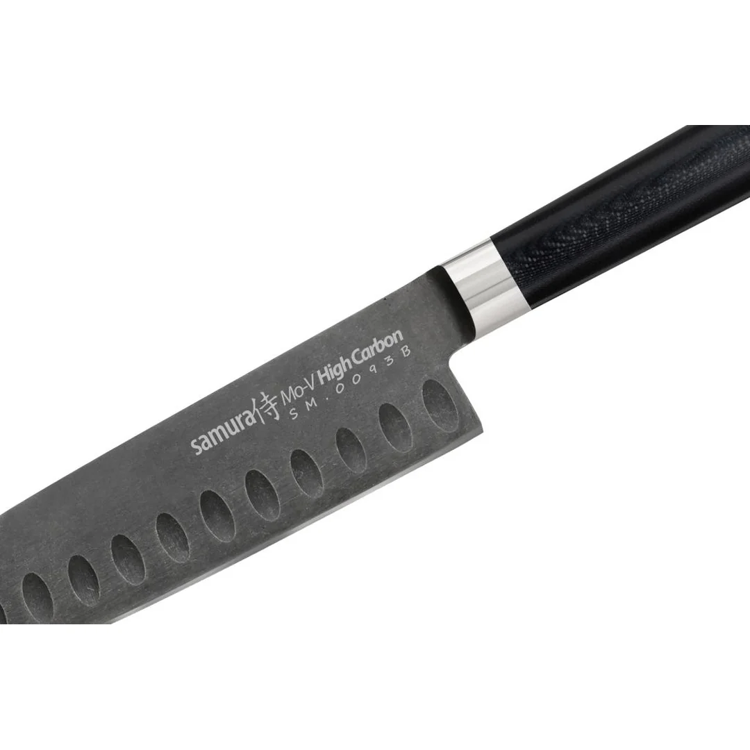 Samura MO-V Stonewash Nůž Santoku 14 cm (SM-0093B) 