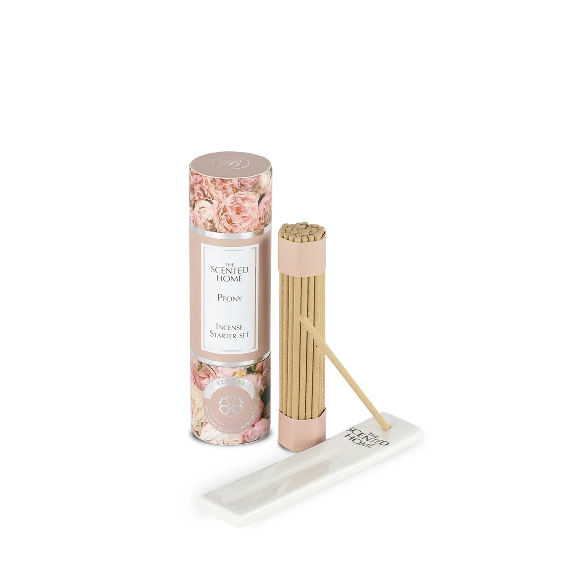 Ashleigh & Burwood London Sada vonných tyčinek mini s keramickým stojanem PEONY 12 cm