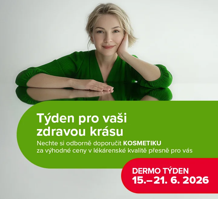 Dermo týden. Týden pro vaši krásu. Krása je odrazem správné péče. Dermo týden. Týden pro vaši krásu. Krása je odrazem správné péče.