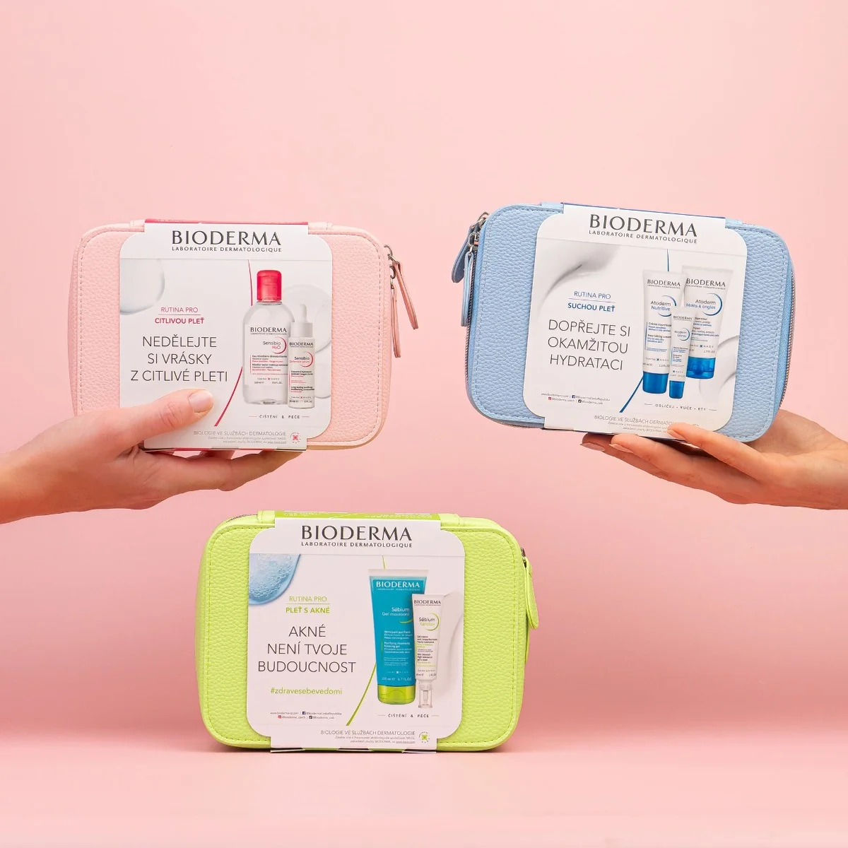 BIODERMA Sensibio Sada na citlivou pleť a vrásky dárkový balíček 2 ks