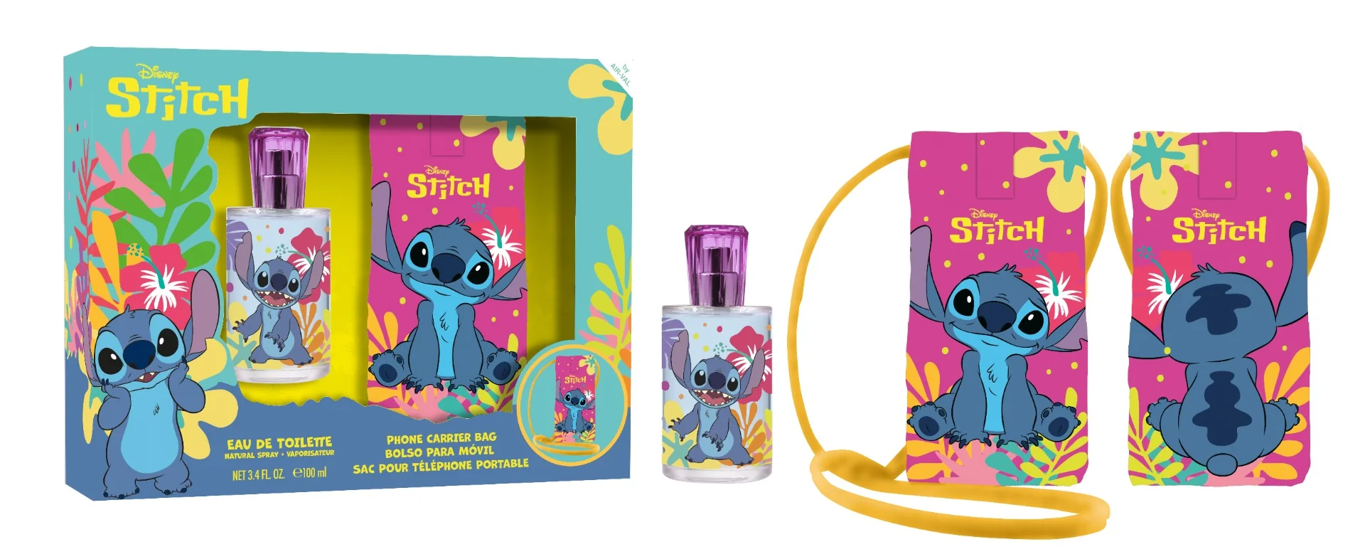 Disney Lilo a Stitch Toaletní voda dárkový set s obalem na mobil 100 ml