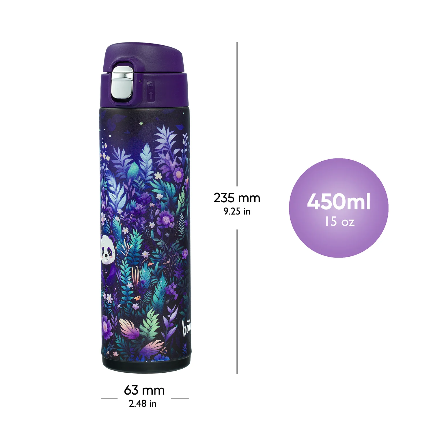 Baagl Termoláhev Jungle Panda, 450 ml