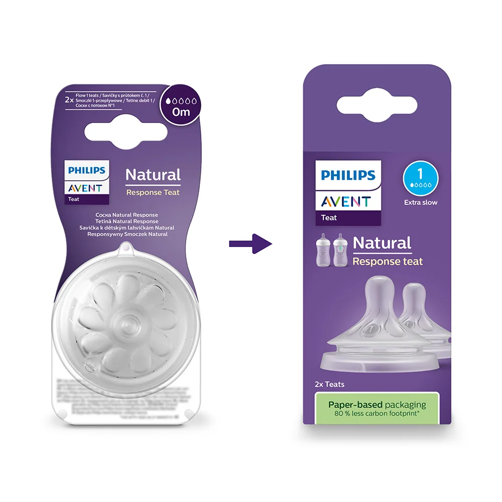 Philips Avent Natural Response 1 Savička velmi pomalý průtok 0m 2 ks