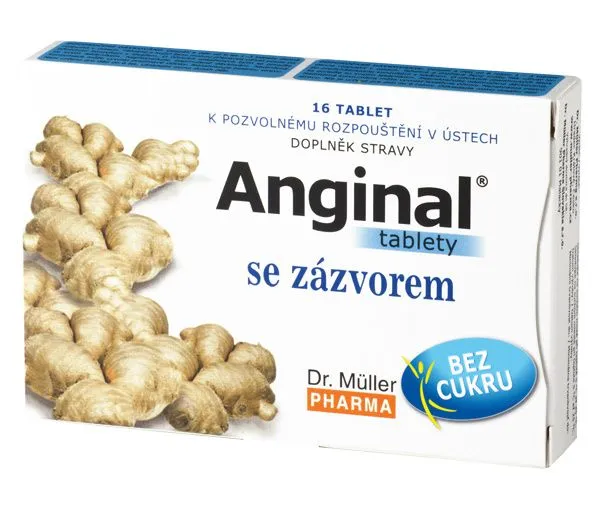 Dr.Müller ANGINAL® tablety se zázvorem tbl.16