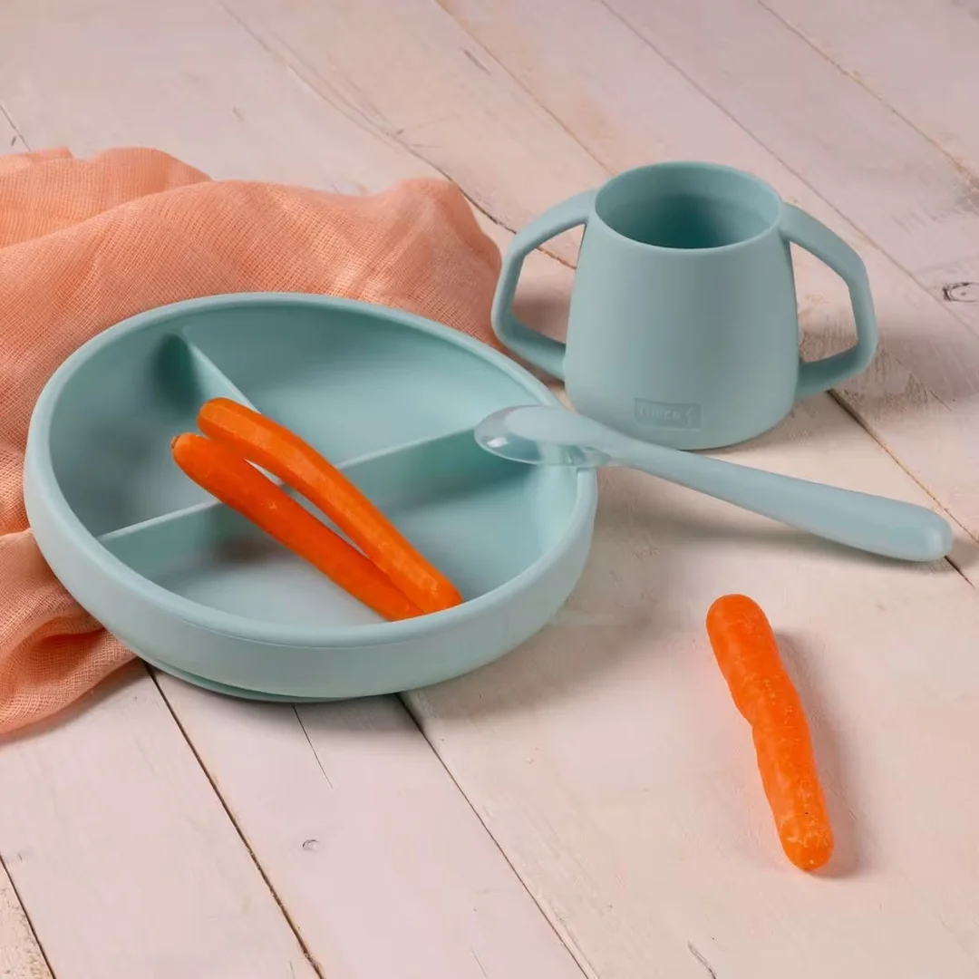 Lurch dětský silikonový talíř mint (00280022)