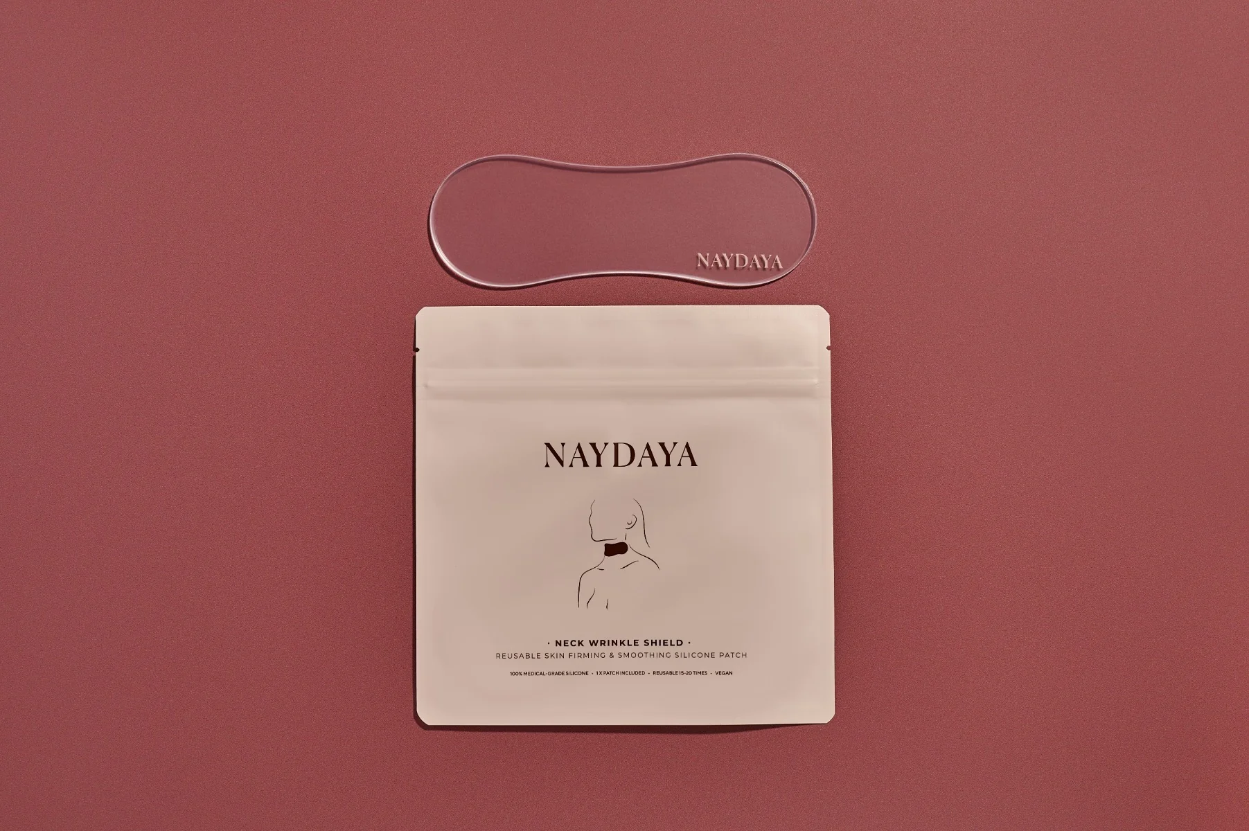 Naydaya Silikonová náplast proti vráskám na krk 1 ks