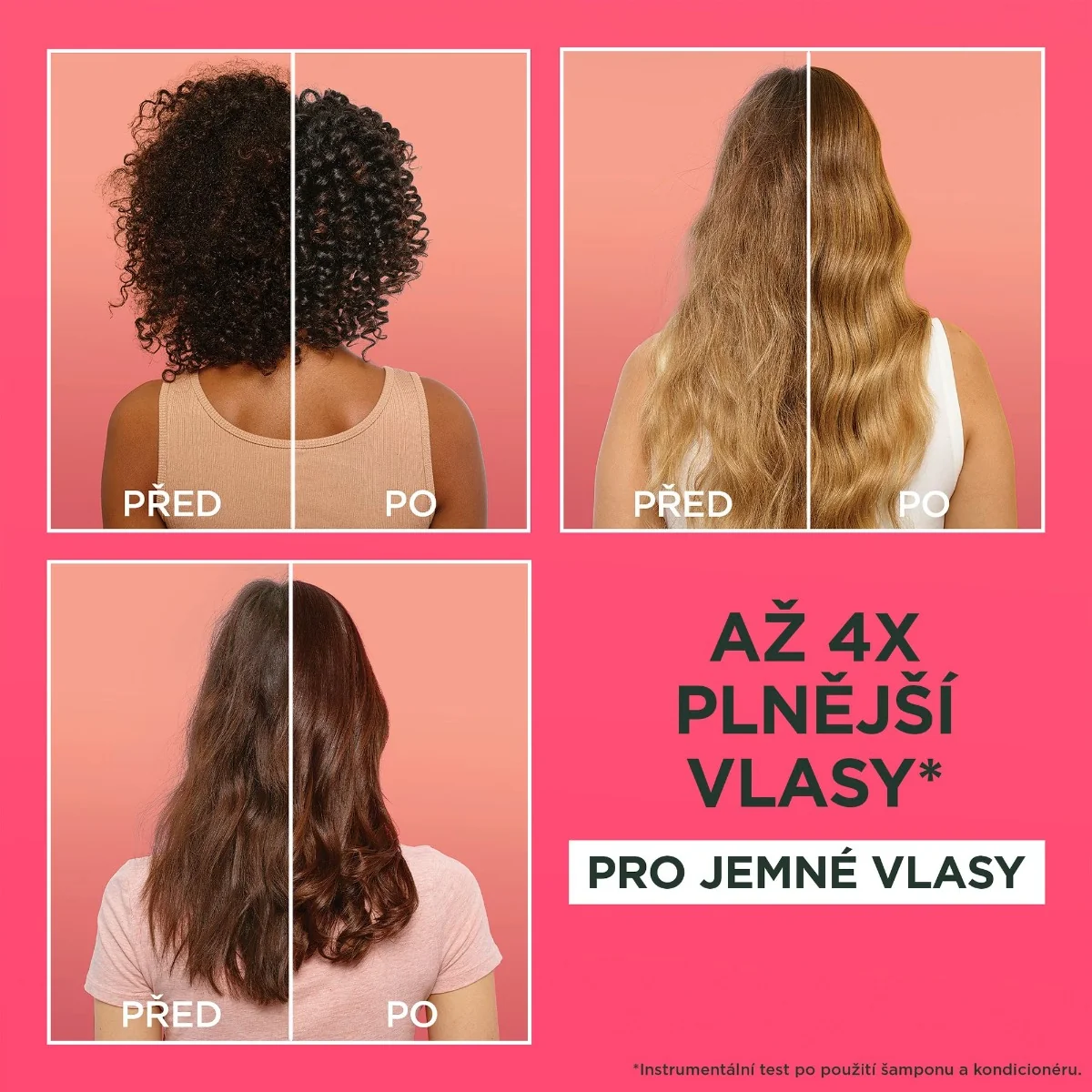 Garnier Fructis Hair Food Watermelon šampon pro jemné vlasy bez objemu 350 ml