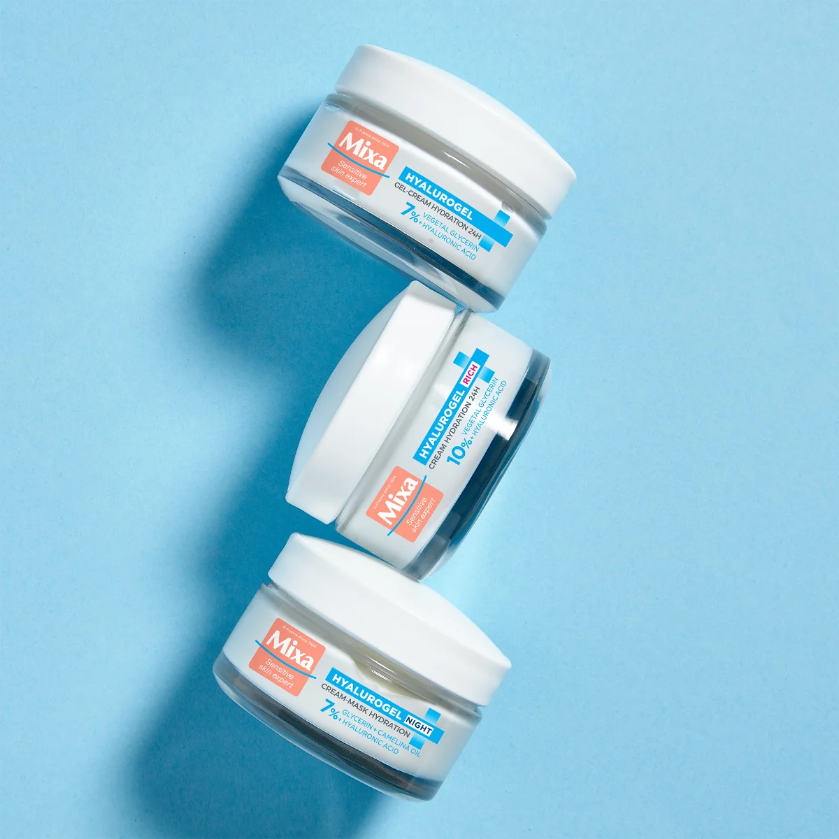Mixa Hyalurogel Denní a noční krém duopack 2x50 ml