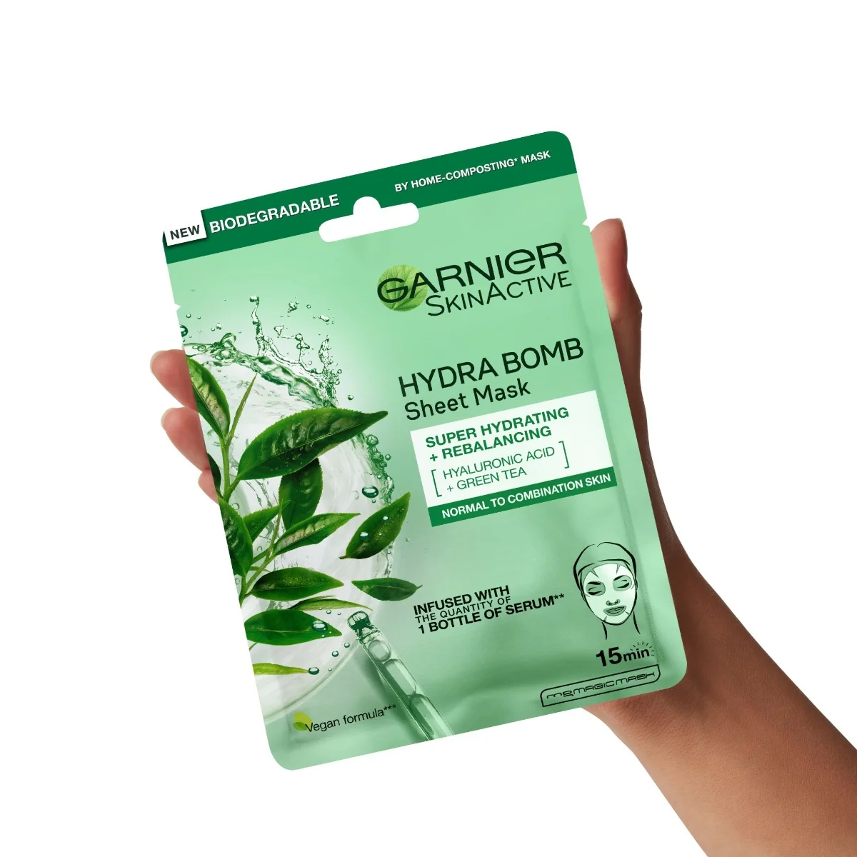 Garnier Skin Naturals Hydra Bomb čisticí a hydratační pleťová maska 28 g