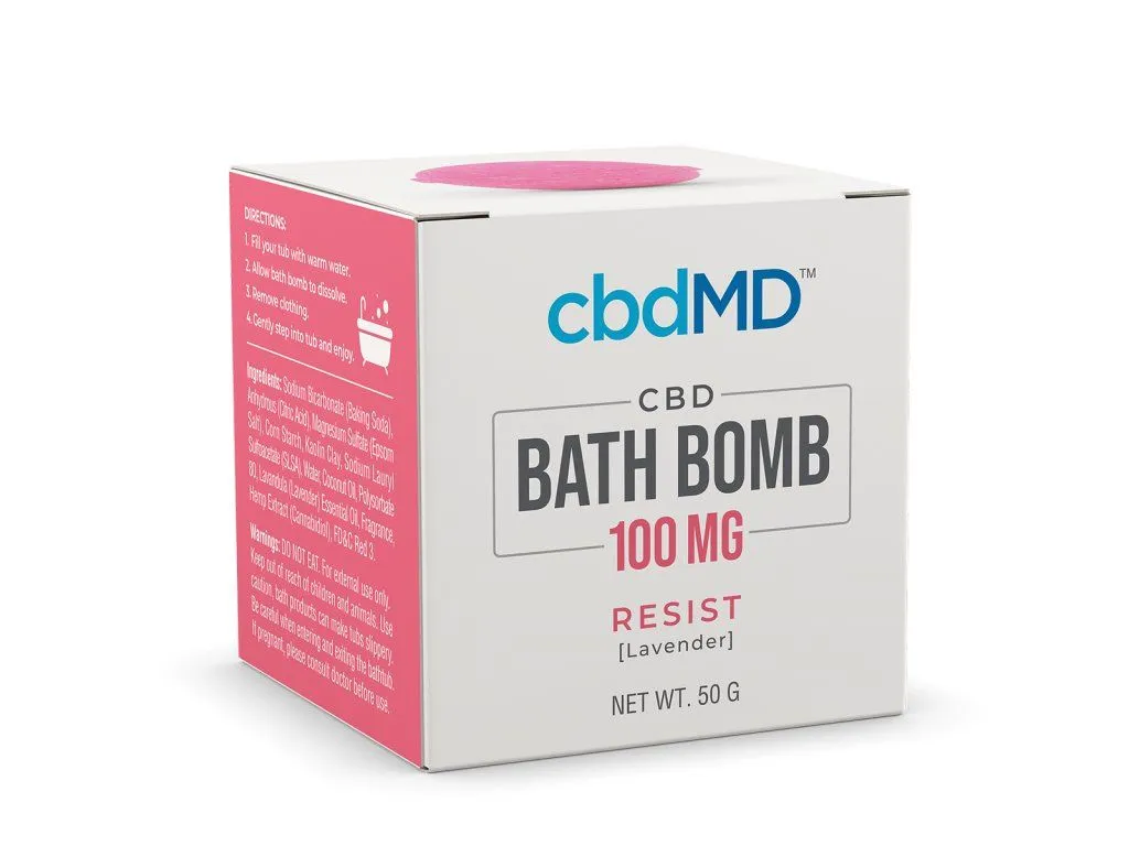 cbdMD Bath Bomb 100 mg Resist-Lavender 1 ks