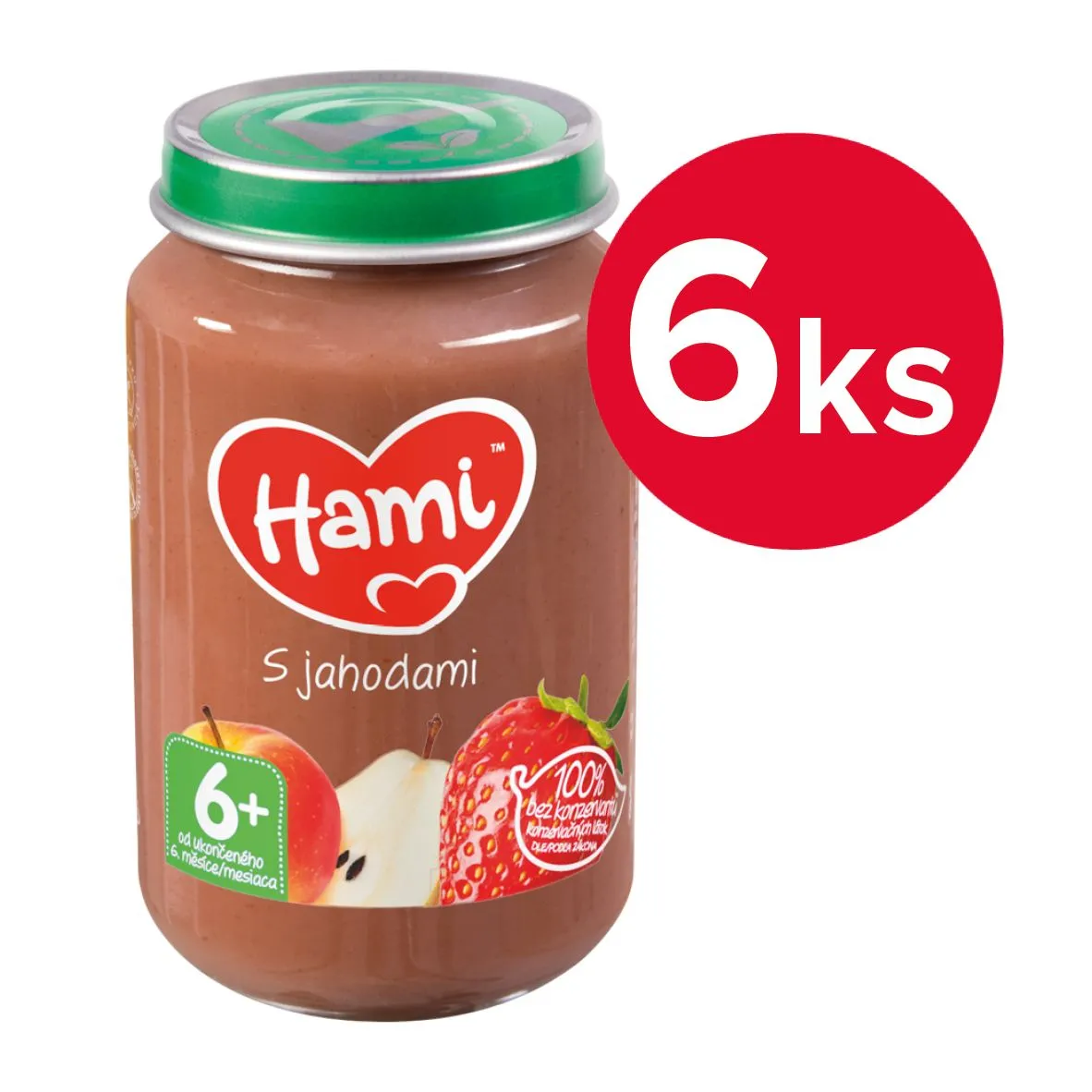 Hami Jahody 6m+ 6x200 g