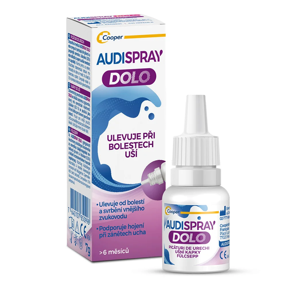 Audispray Dolo ušní kapky 7 g