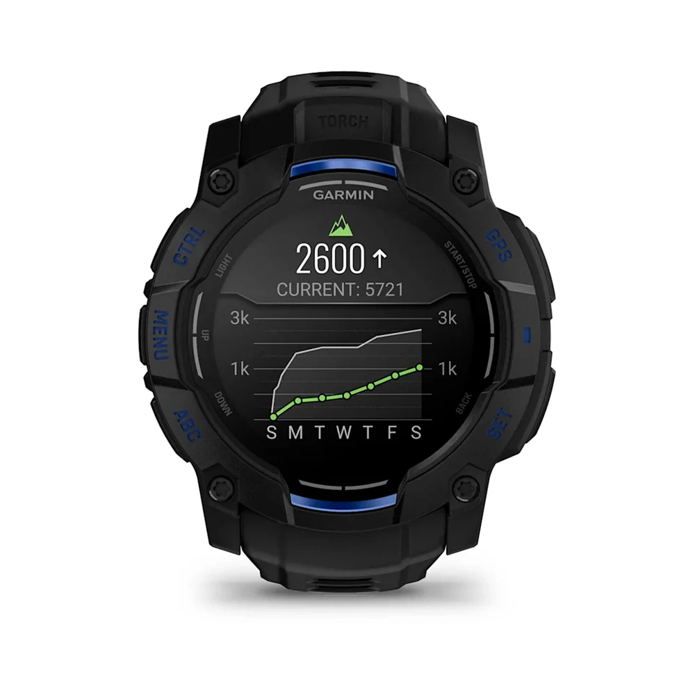 Garmin Instinct 3 AMOLED 50 mm chytré hodinky Black/Blue