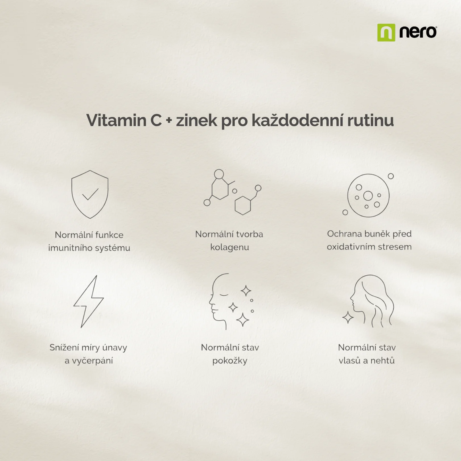 NERO Vitamin C + Zinek 120 kapslí
