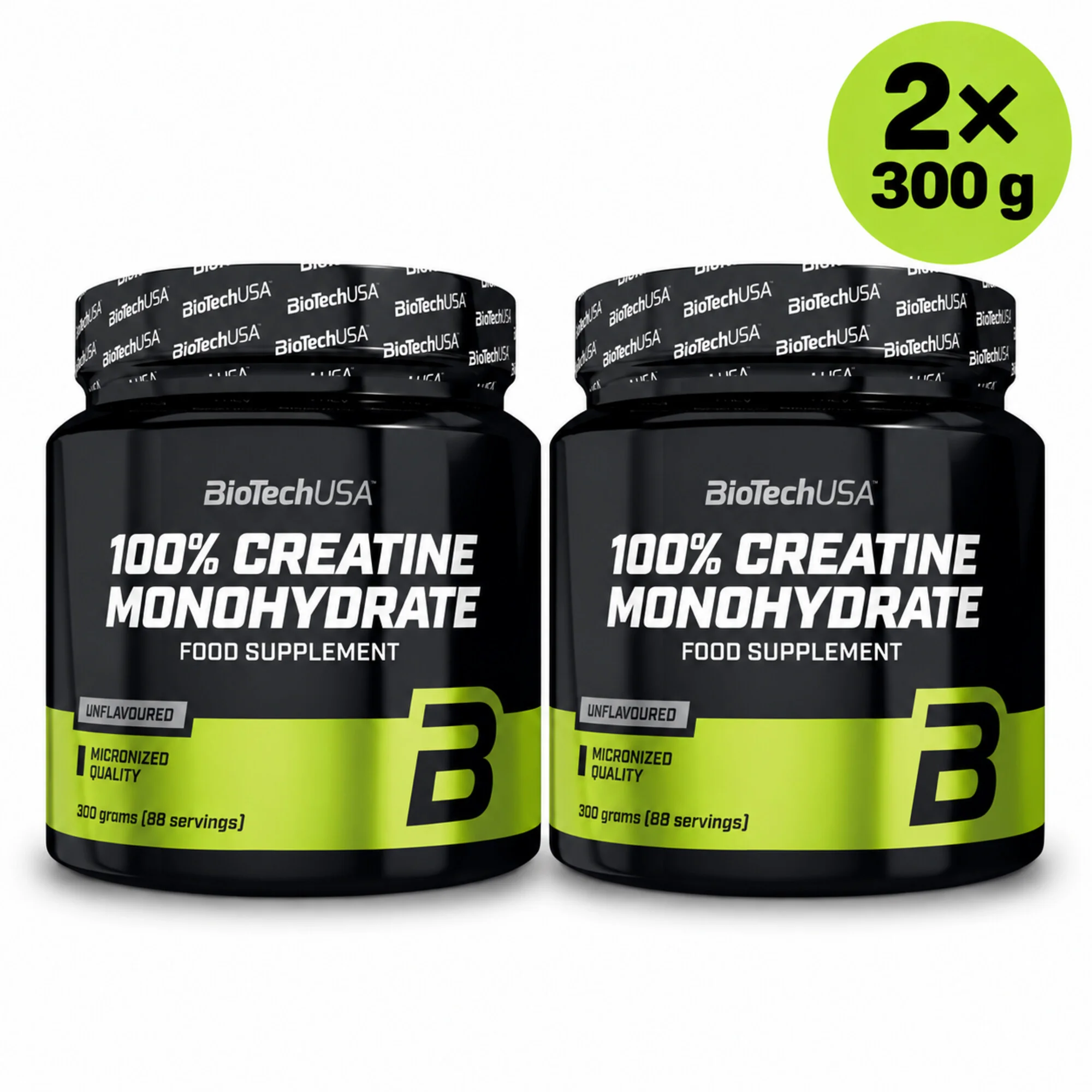 BioTech USA 100% Creatine Monohydrate 2 × 300 g