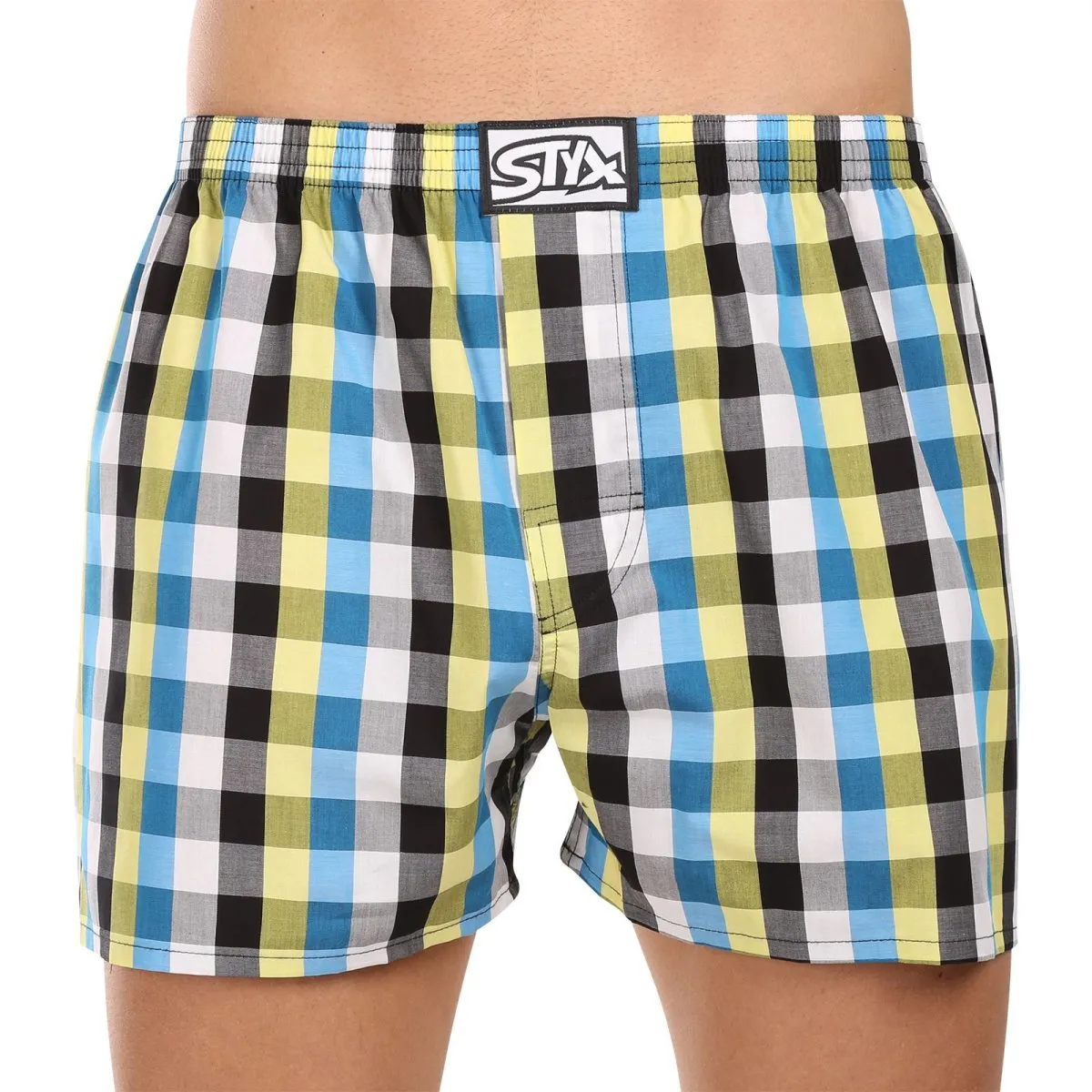 Styx 3PACK pánské trenky klasická guma vícebarevné (3A102127) L