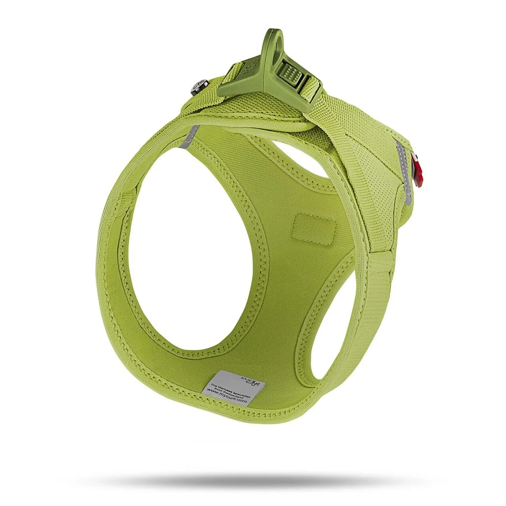 Curli Postroj pro psy se sponou Air-Mesh Lime L, 8-13 kg