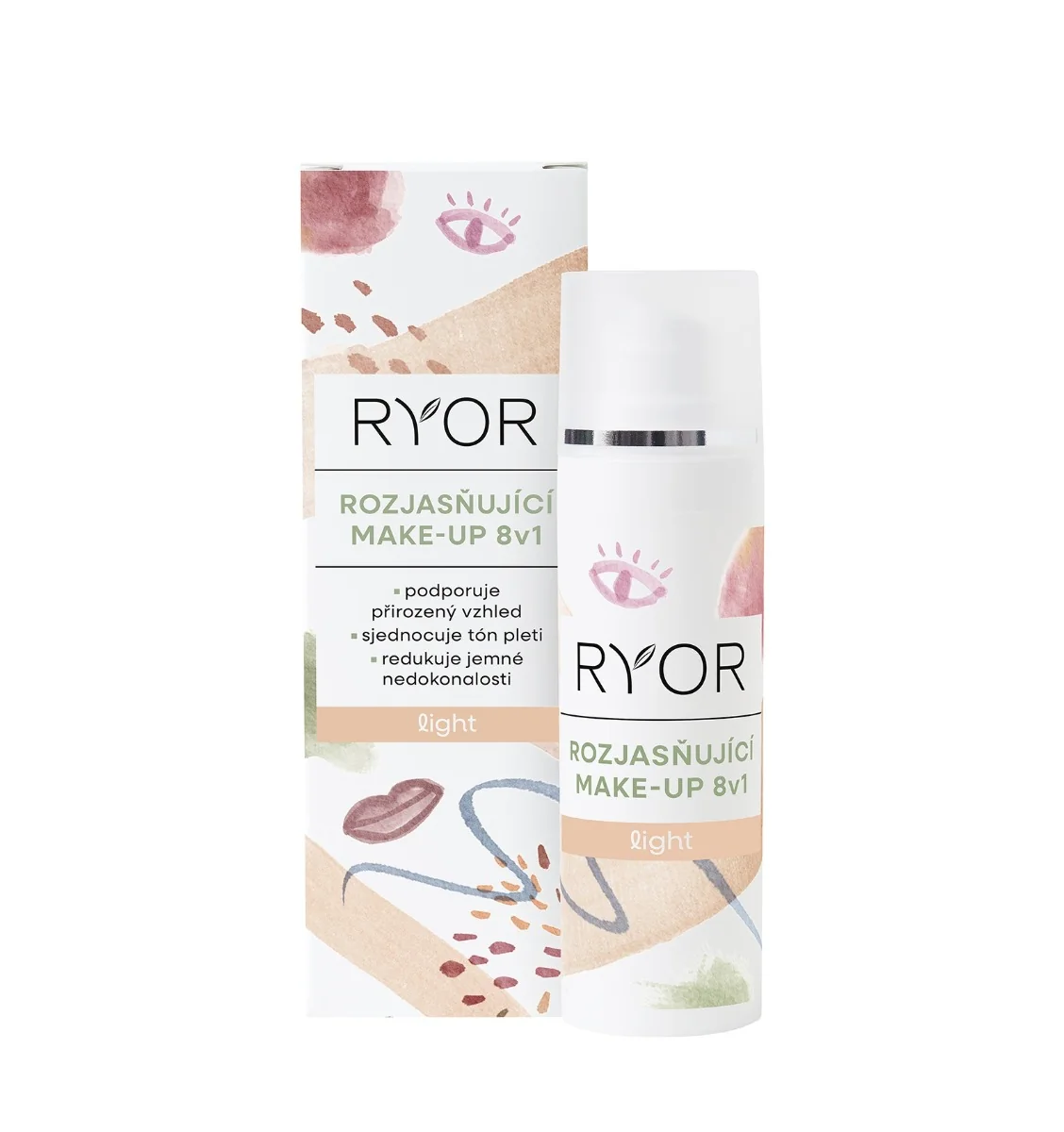 Ryor Rozjasňující make-up 8v1 Light 30 ml
