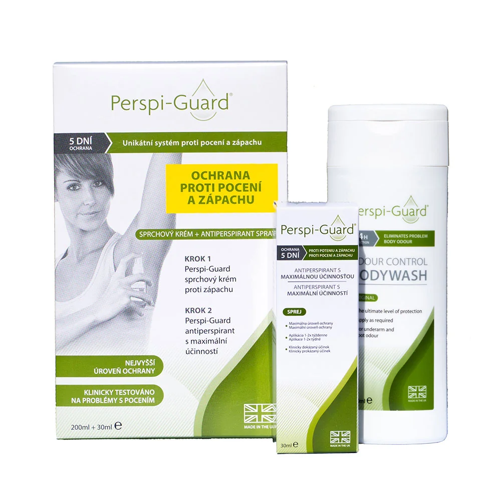Perspi-Guard Sprchový krém a antiperspirant ve spreji sada 2 ks