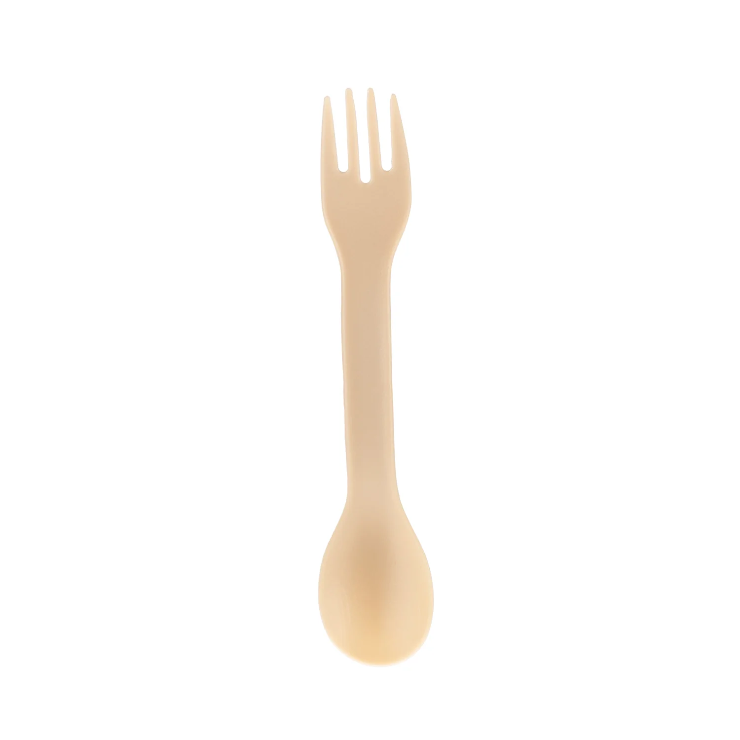 Zopa Silikonový svačinový box s příborem malý, Sand Beige 3