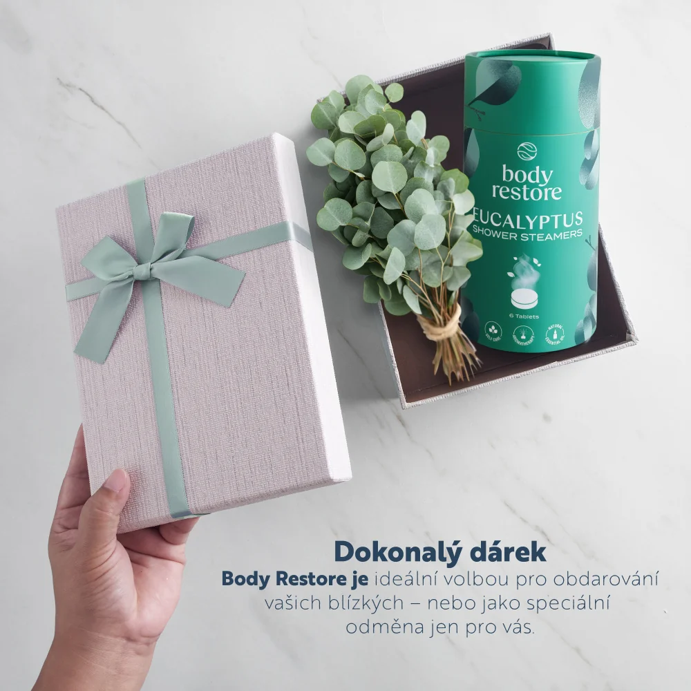 Body Restore Aromatické tablety do sprchy eukalyptus a máta 6 ks
