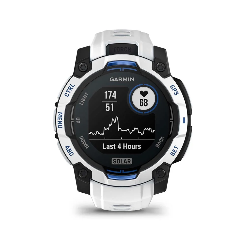 Garmin Instinct 3 Solar 45 mm chytré hodinky Whitestone/Blue