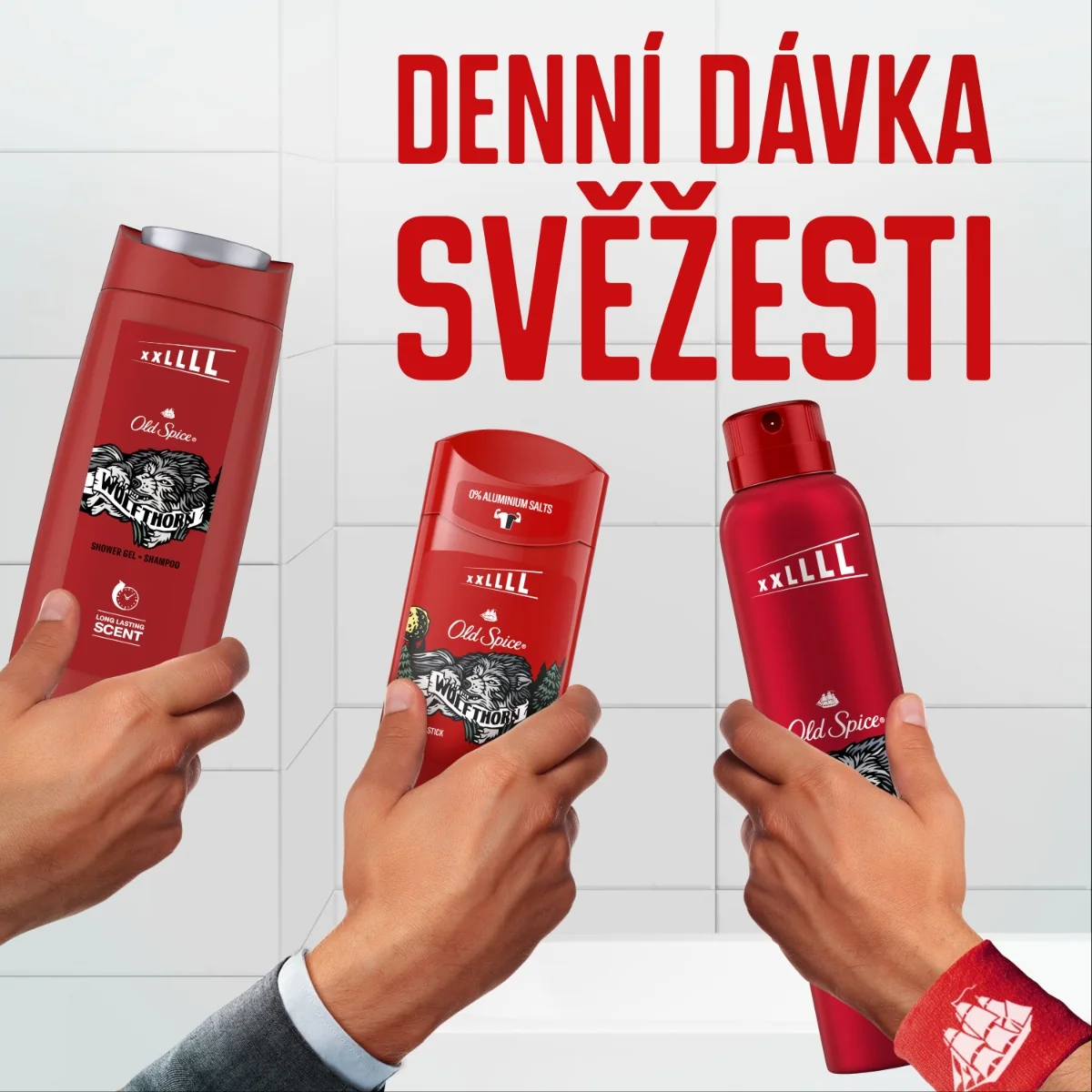 Old Spice Wolfthorn Pánský sprchový gel a šampon XXL 675 ml