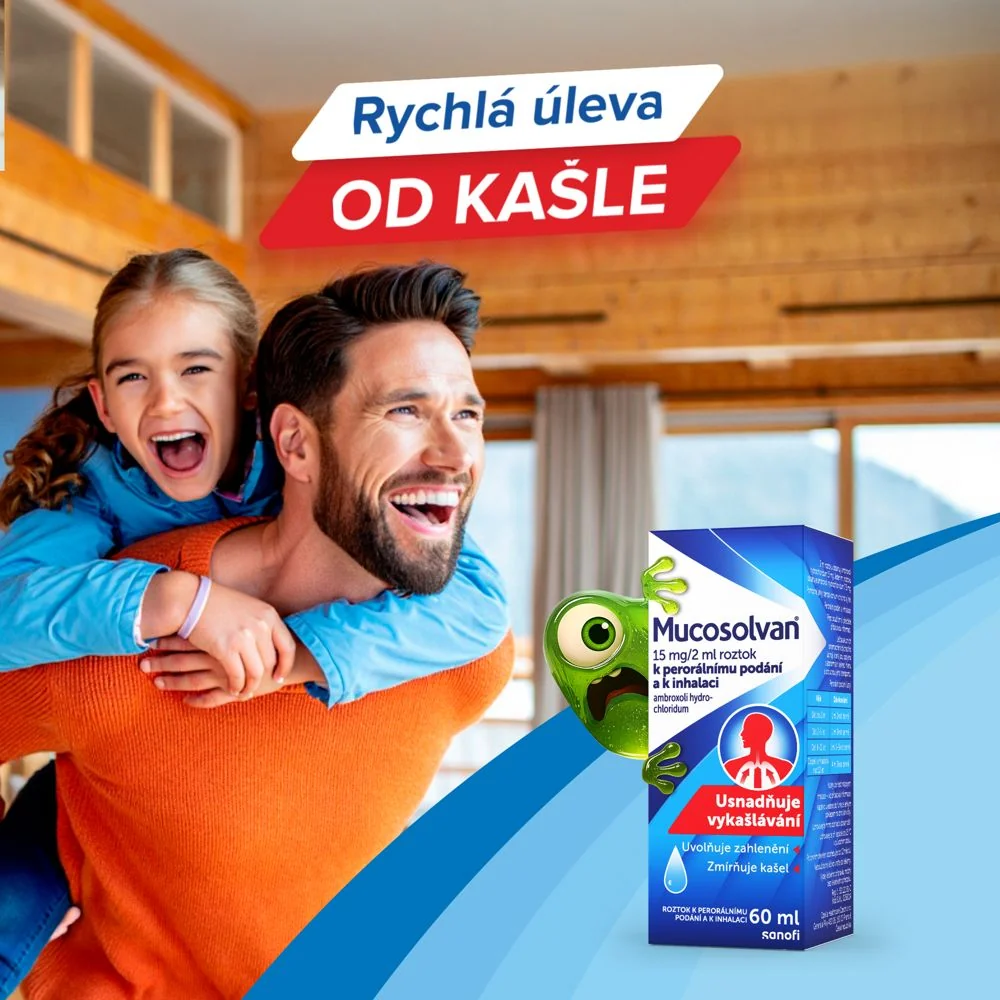Mucosolvan 15 mg/2 ml roztok 60 ml