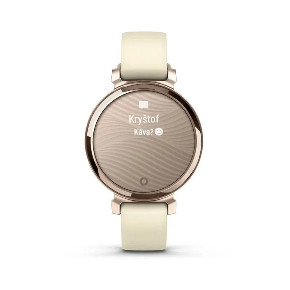 Garmin Lily 2 Silicone Band chytré hodinky Cream Gold/Coconut