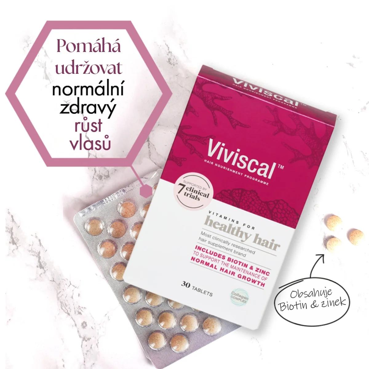 Viviscal Vitamíny pro zdravé vlasy 30 tablet