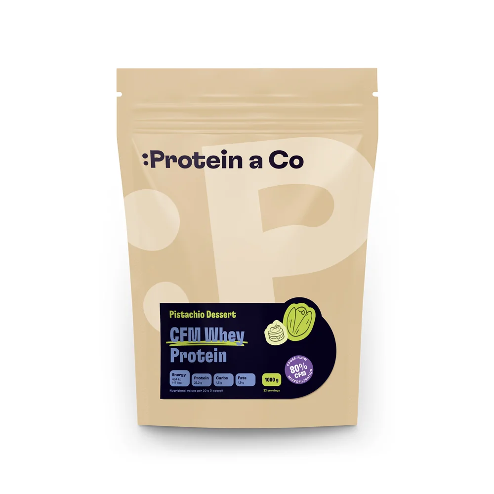 Protein a Co CFM WHEY PROTEIN 80 1 kg, Pistachio dessert