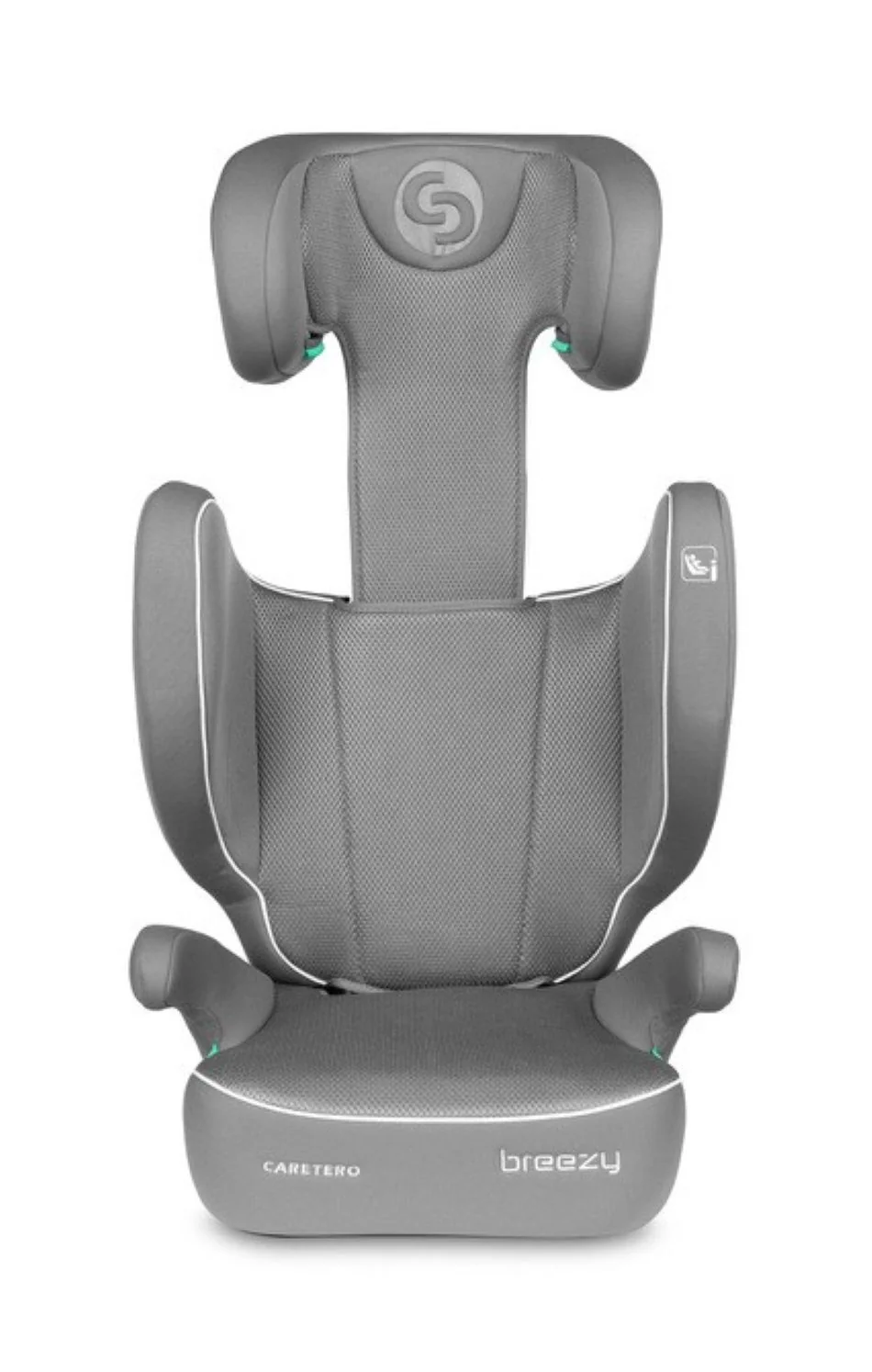 Caretero Dětská autosedačka Breezy 2 v 1, 100–150 cm,  šedá