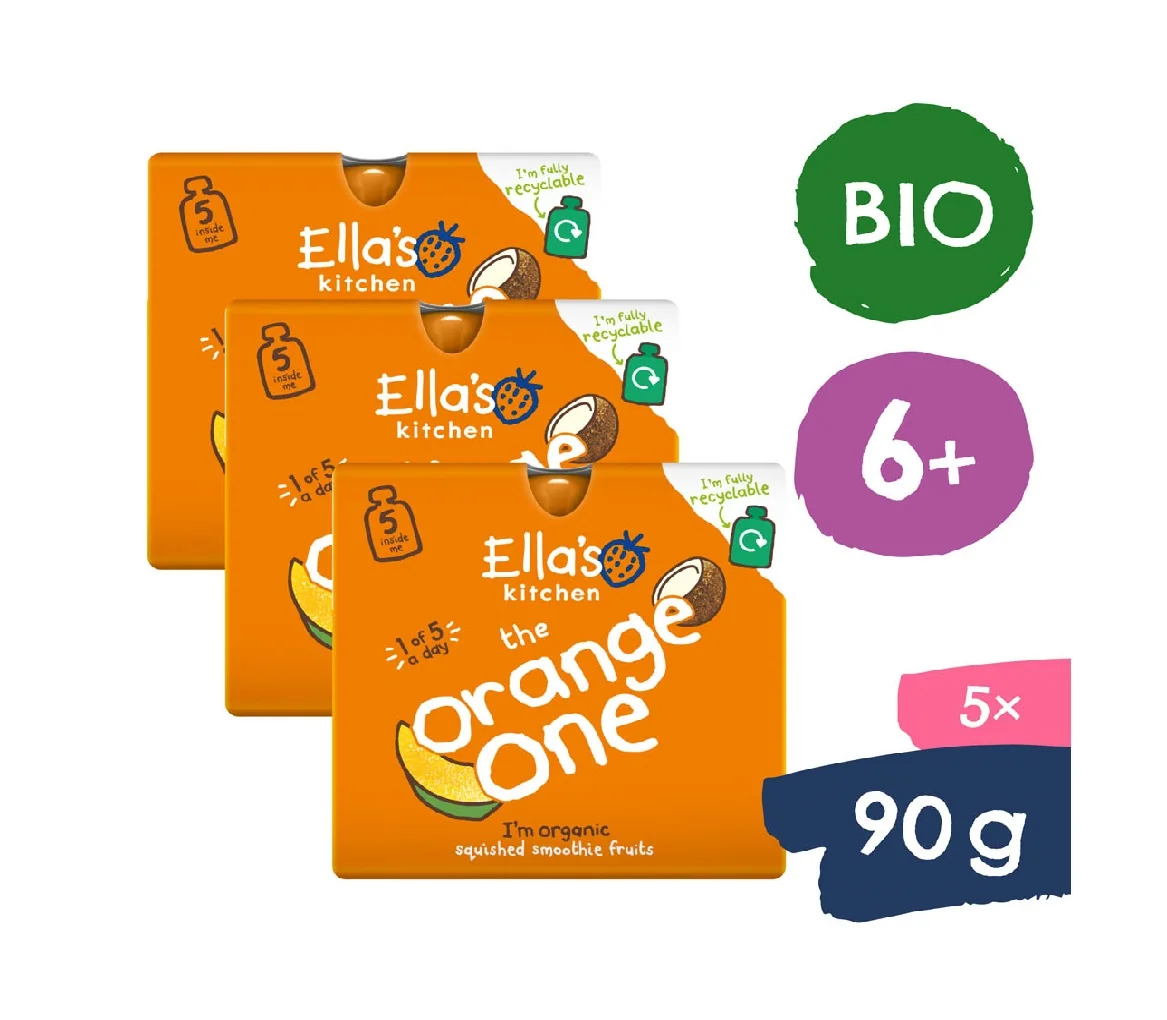 Ellas Kitchen BIO Ovocné pyré Orange One Mango kapsičky 5x90 g