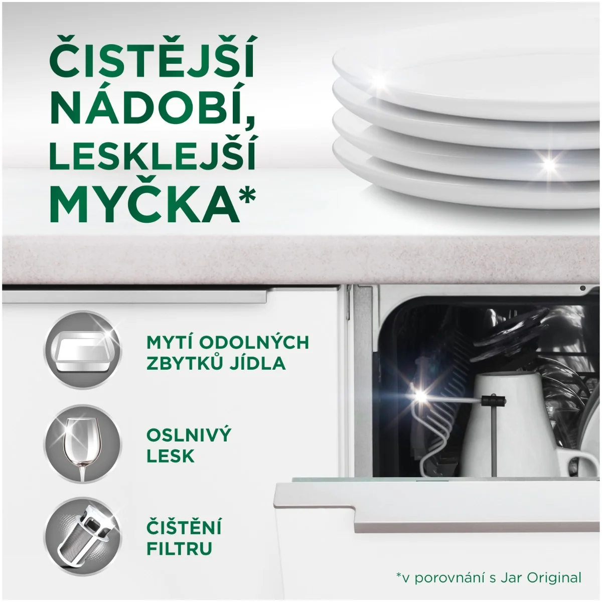 Jar Platinum Lemon kapsle do myčky 81 ks