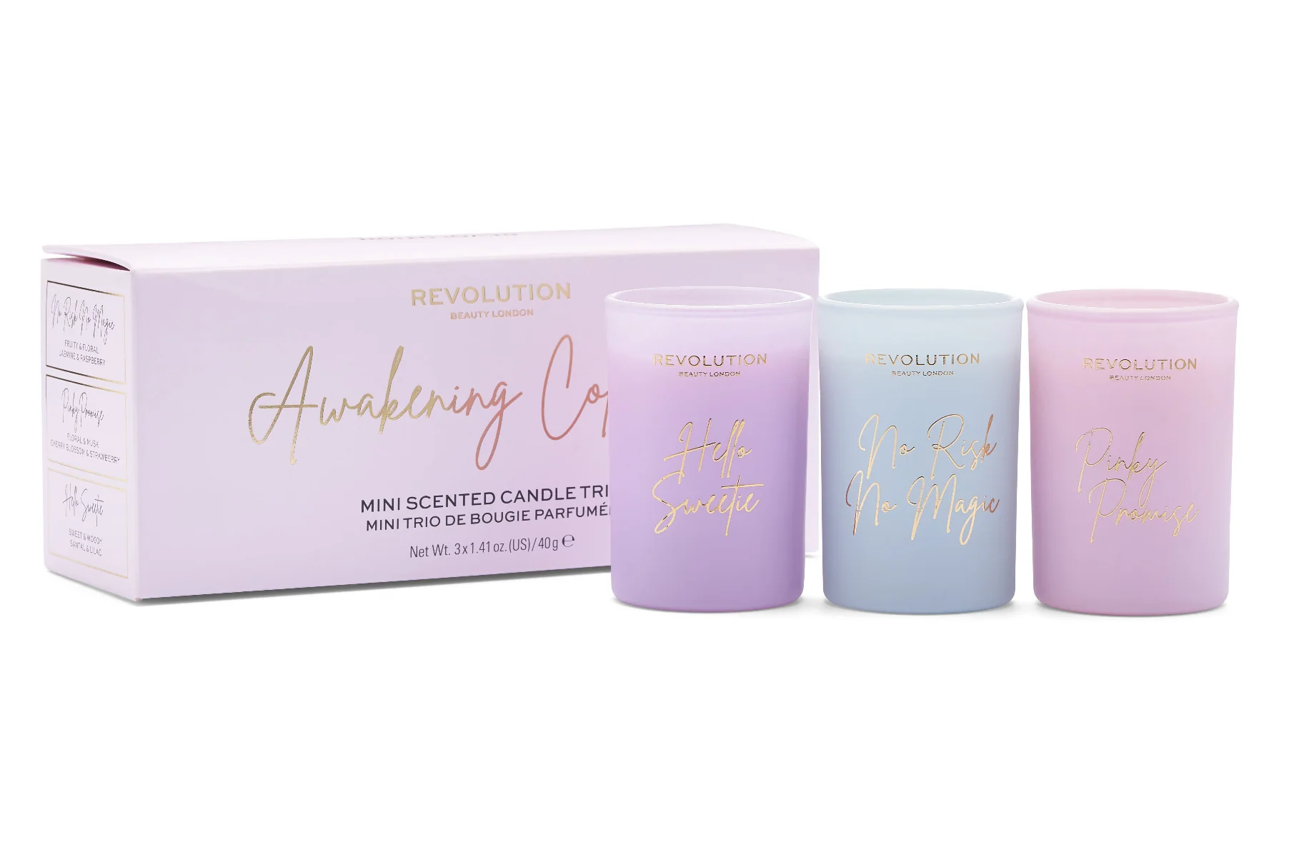 Revolution Home Awakening sada vonných svíček 3x40 g