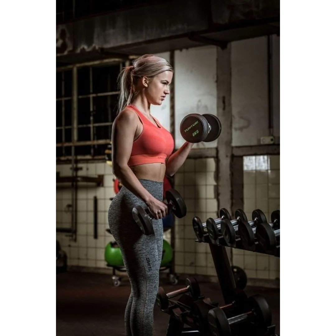 Tunturi Sada jednoručních činek Pro PU Dumbbell 2-12 kg (10 párů)