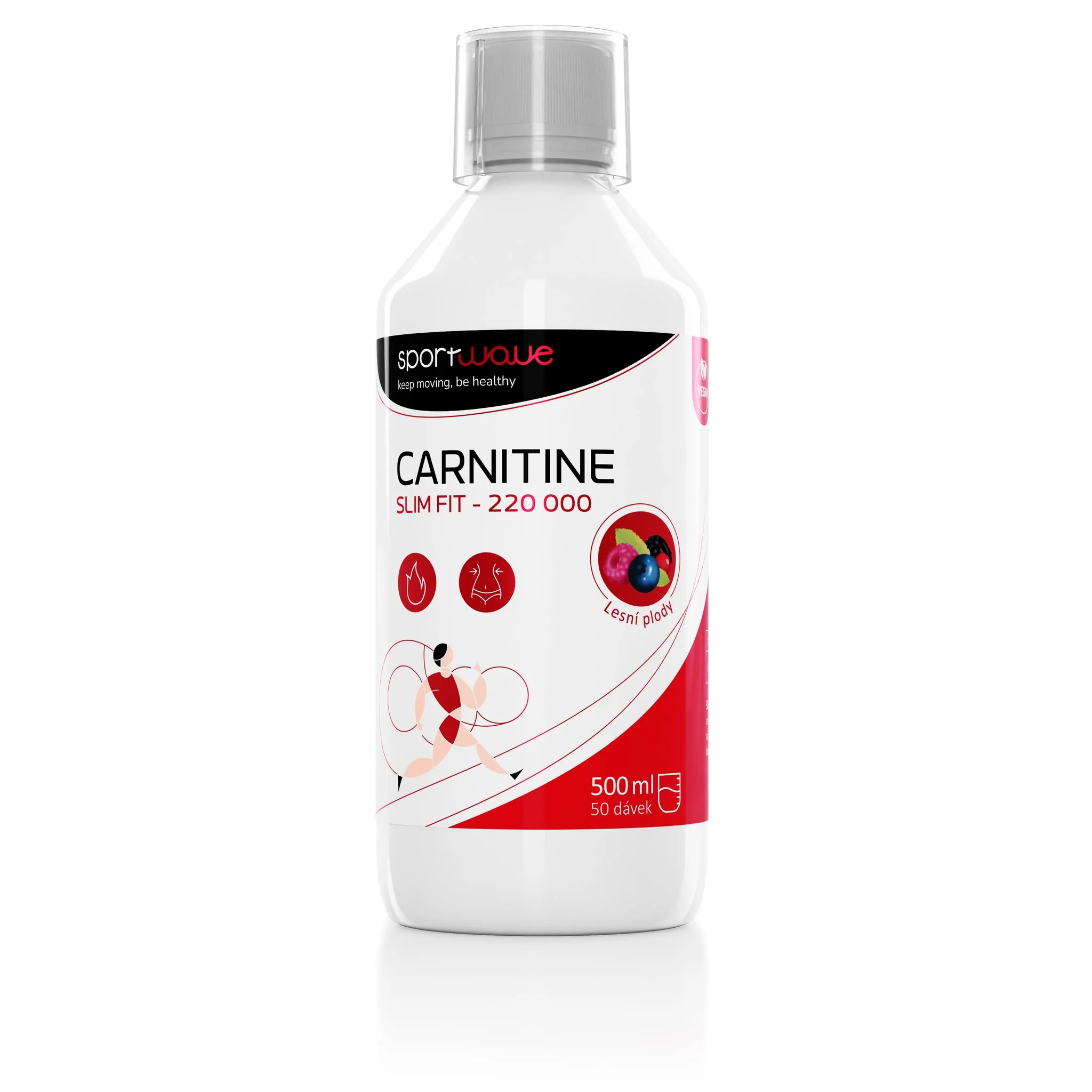 Sport Wave Carnitine 220 000 500ml - pomeranč
