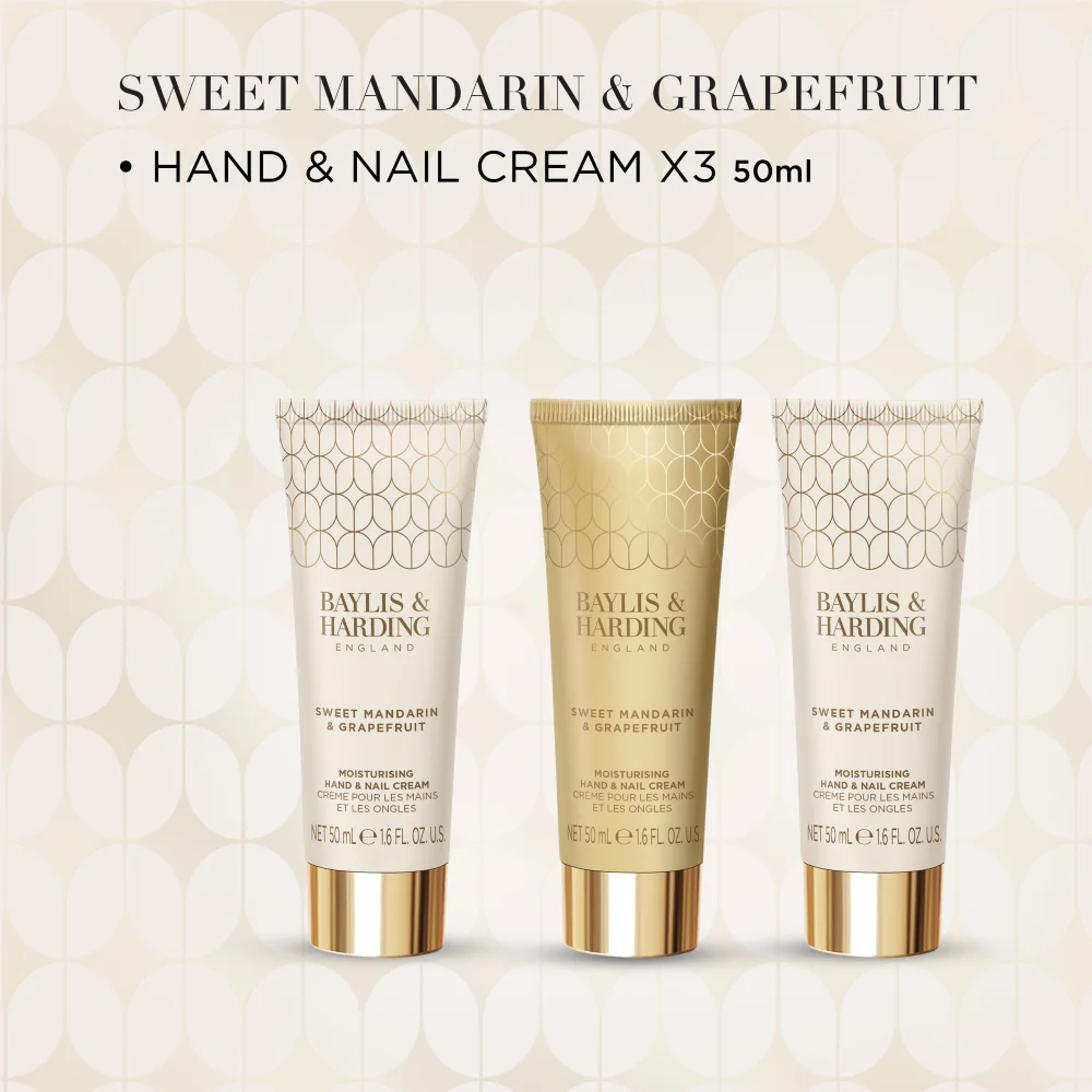 Baylis & Harding Sada krémů na ruce Mandarinka & Grapefruit 3x50 ml