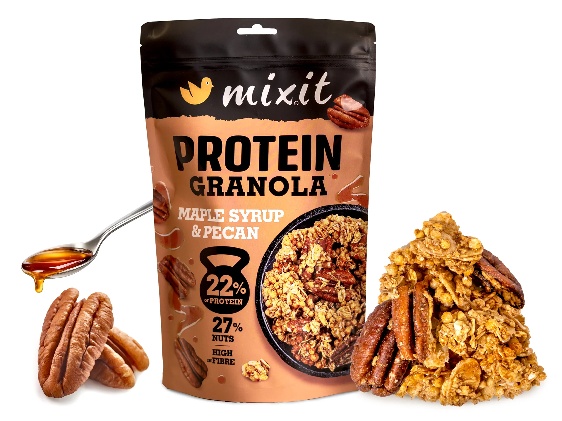 Mixit Proteinová granola z pece Javorový sirup a pekany 350 g
