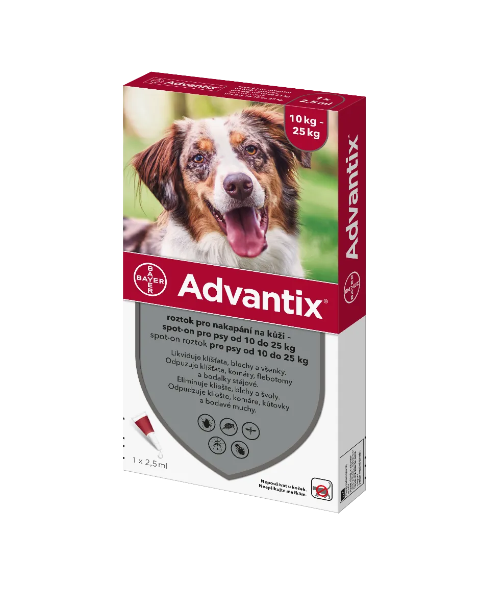 Advantix pro psy 10-25 kg spot-on 1x2,5 ml