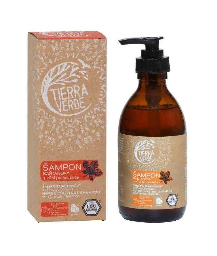 Tierra Verde Šampon kaštanový s vůní pomeranče 230 ml
