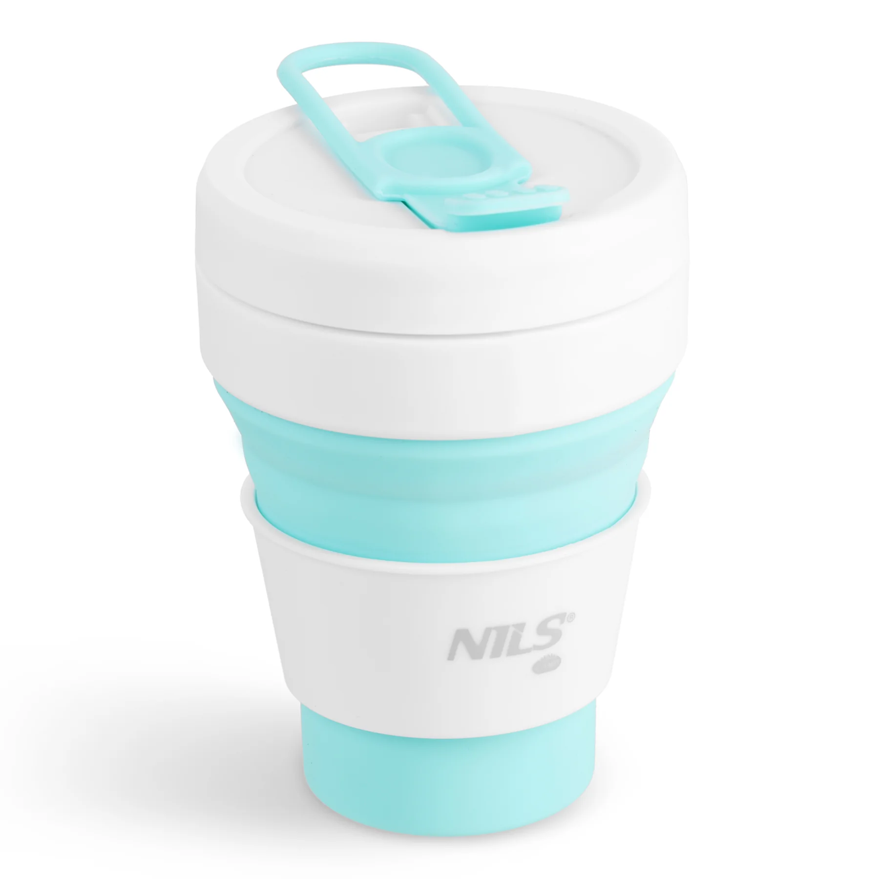 Nils Skládací silikonový hrnek NC4103 355ml mátový