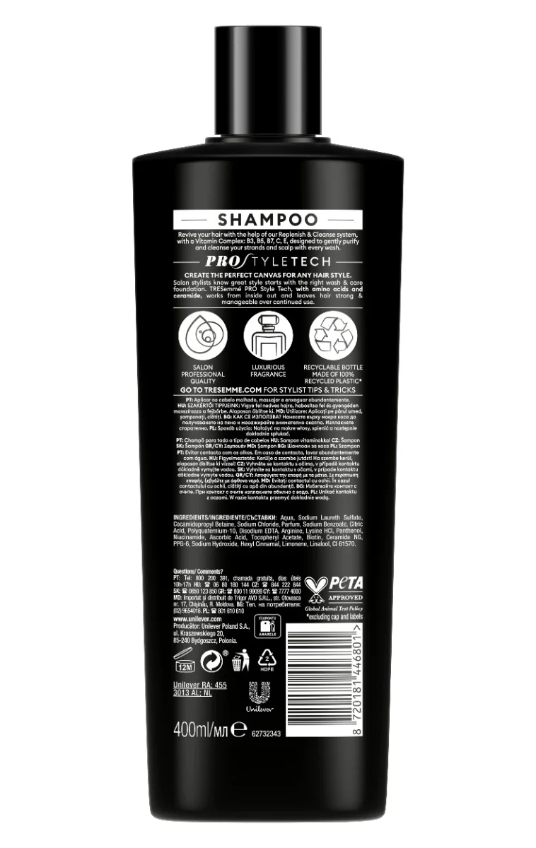 TRESemmé Replenish & Cleanse šampon 400 ml