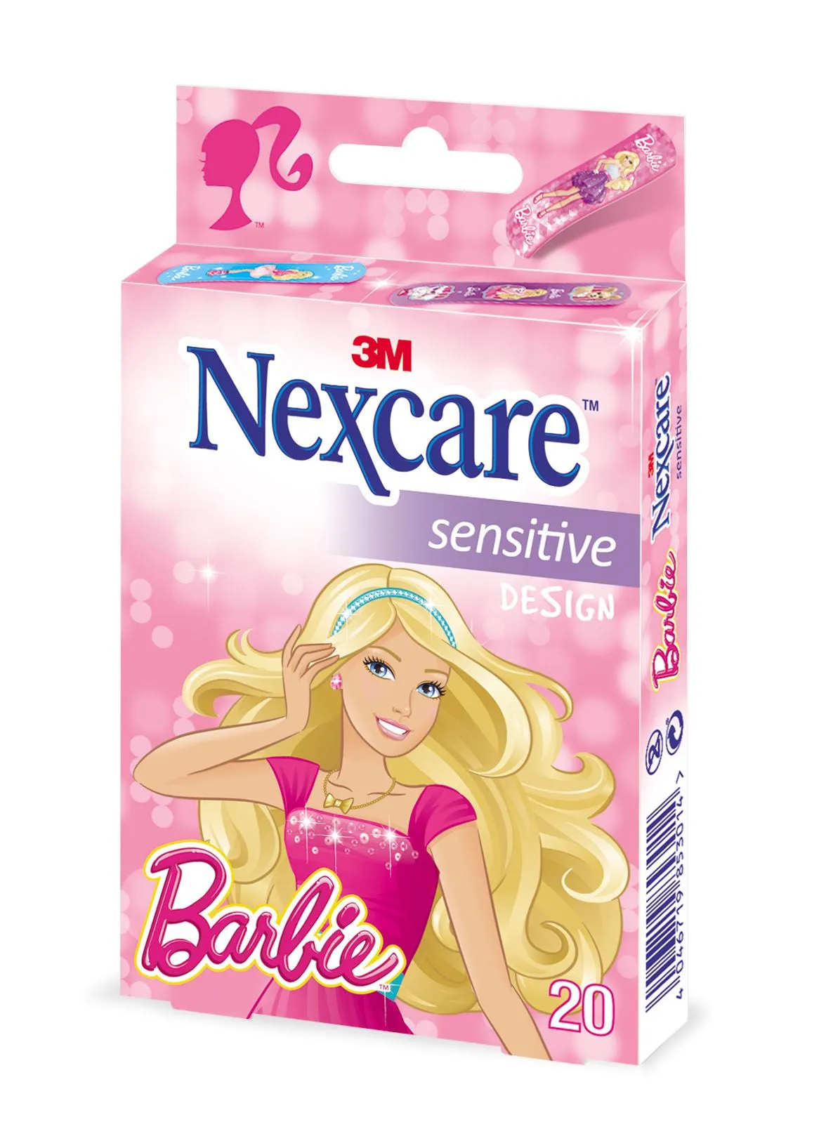 3M Nexcare Dětské náplasti Barbie 20ks