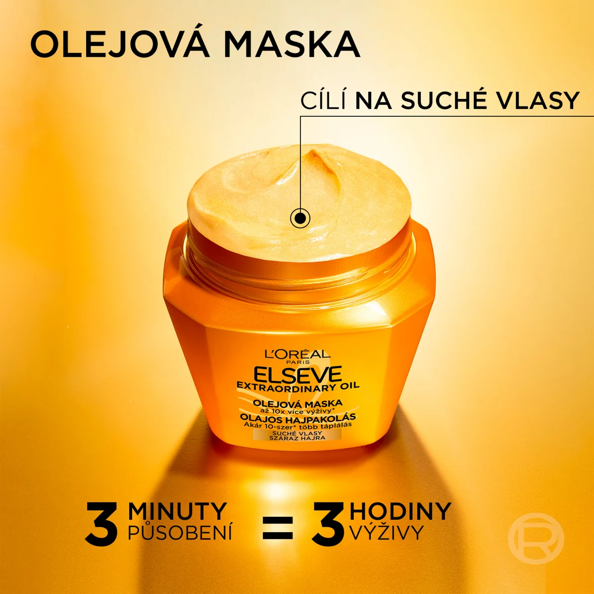 Loréal Paris Elseve Extraordinary Oil olejová maska na suché vlasy 300 ml