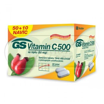 GS Vitamín C 500 se šípky 50+10 tablet 
