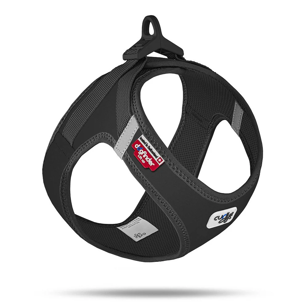 Curli Postroj pro psy se sponou Softshell Black L, 8-13 kg