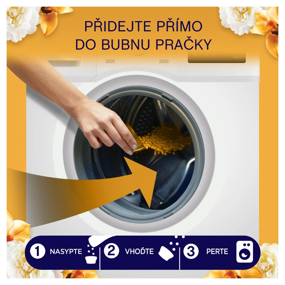 Lenor Vonné perličky Gold Orchid & Vanilla 735 g